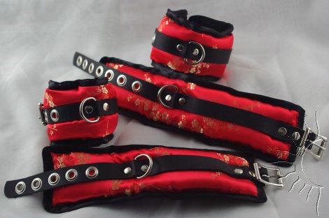 Asian Silk Set of Wrist and Ankle Restraints